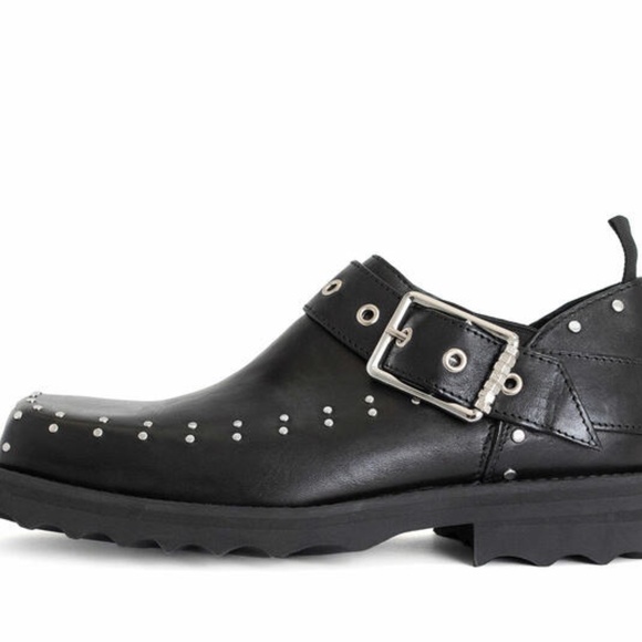 John Fluevog Foyt studded buckle shoes size - Picture 2 of 6